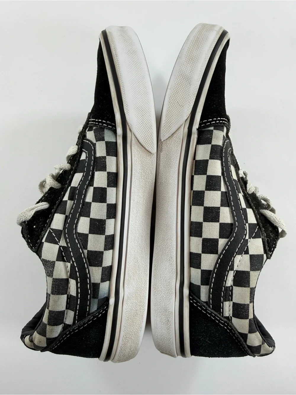 Vans Old Skool Checkerboard Sneakers Kids Size 4.0‎
